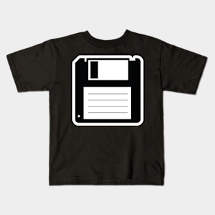 Vhs cassette Floppy disk nerd geek Retro gift Kids T-Shirt